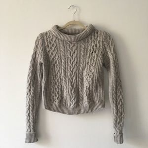 Wool scoop neck sweater
